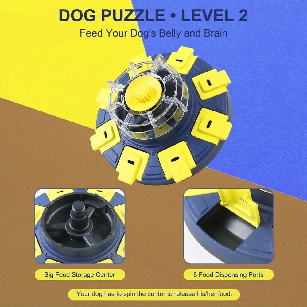 Dog Puzzle Toys, Slow Feeder-Dog Food Treat Feeding Toys, Dispensing Interactive